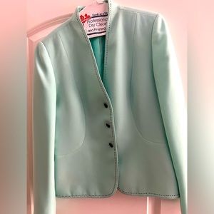 Tahari Mint Green Jacket Size 8